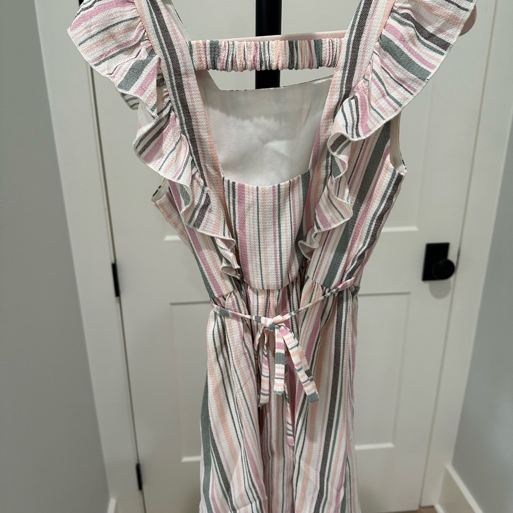 Striped Ruffle Dress - Picture 3 of 5